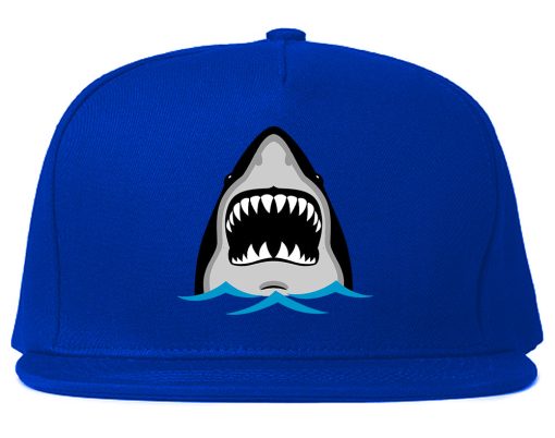 Shark Face Chest Mens Snapback Hat - Image 5