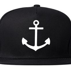 Ship Anchor Chest Mens Snapback Hat