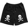 Skull And Crossbones Mens Sweat Shorts
