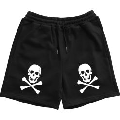 Skull And Crossbones Mens Sweat Shorts