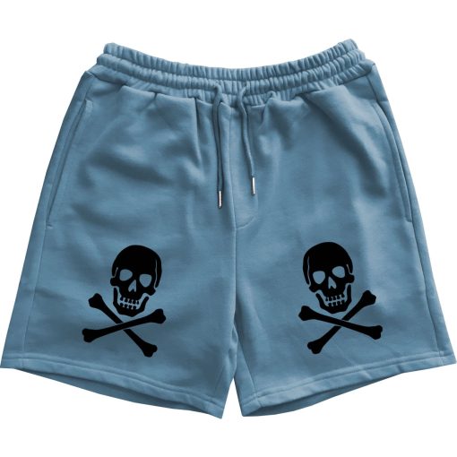 Skull And Crossbones Mens Sweat Shorts - Image 2