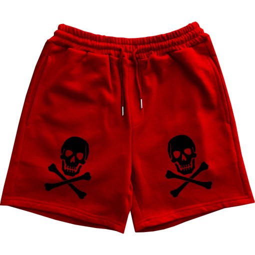 Skull And Crossbones Mens Sweat Shorts - Image 4