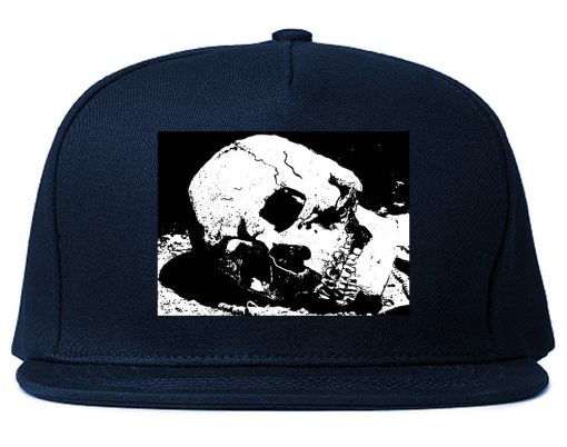 Skull Decay Goth Snapback Hat - Image 2