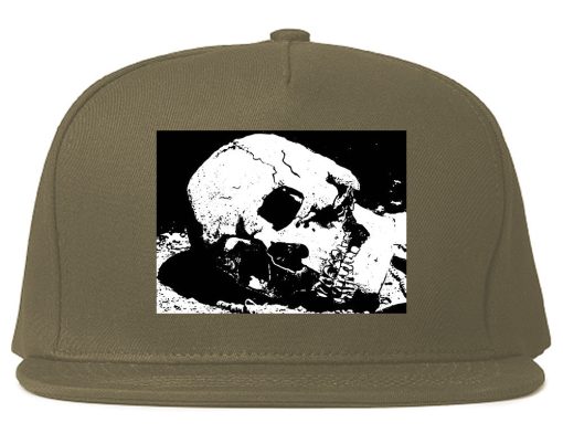Skull Decay Goth Snapback Hat - Image 3