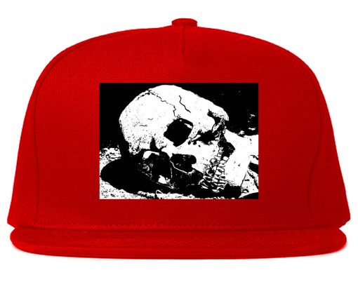 Skull Decay Goth Snapback Hat - Image 4