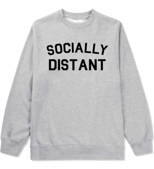 Socially Distant Mens Crewneck Sweatshirt - Image 2
