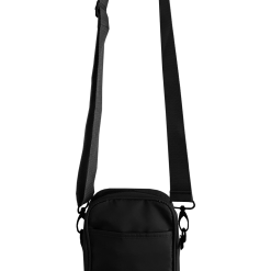 Solid Black Mens Small Crossbody Sling Bag