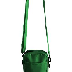 Solid Green Mens Small Crossbody Sling Bag