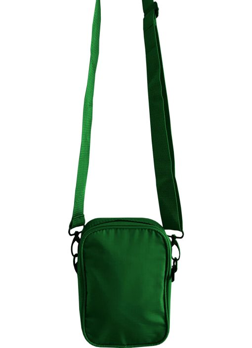 Solid Green Mens Small Crossbody Sling Bag - Image 2