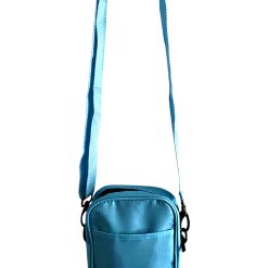 Solid Light Blue Mens Small Crossbody Sling Bag