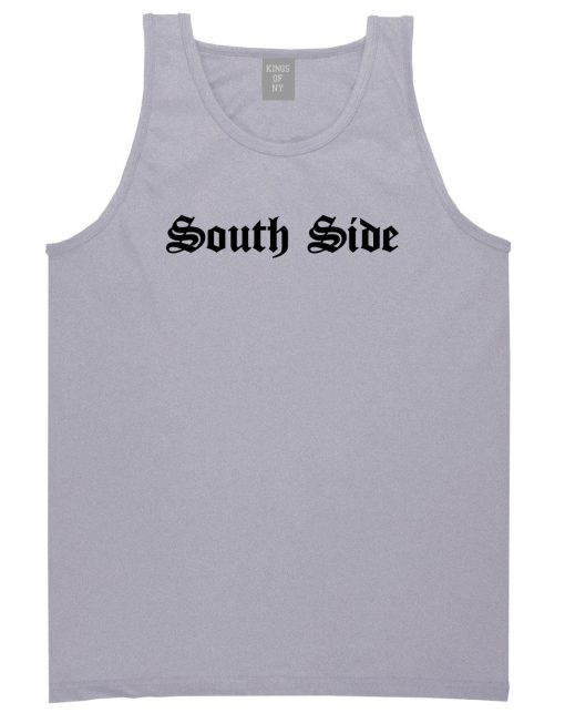 South Side Old English Mens Tank Top T-Shirt - Image 3