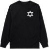 Star Of David Chest Mens Crewneck Sweatshirt