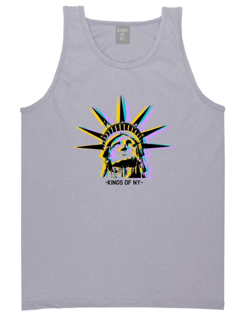 Statue Of Liberty Kings Of NY Mens Tank Top T-Shirt - Image 3