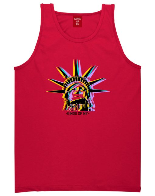 Statue Of Liberty Kings Of NY Mens Tank Top T-Shirt - Image 4
