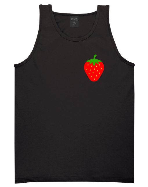 Strawberry Fruit Chest Mens Tank Top T-Shirt