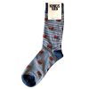 Striped Watermelon Slices Mens Cotton Socks