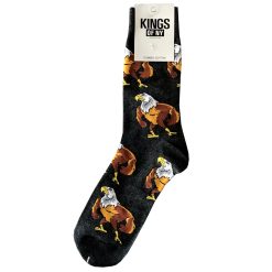 Strong Eagle America Black Mens Cotton Socks