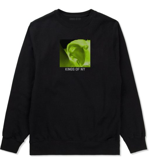 Taste Neon Green Yellow Mens Crewneck Sweatshirt