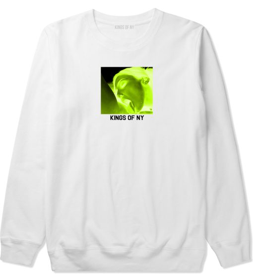 Taste Neon Green Yellow Mens Crewneck Sweatshirt - Image 2