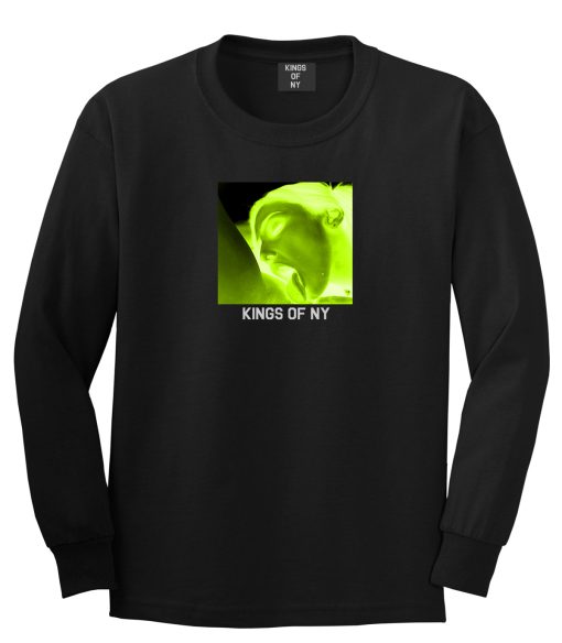 Taste Neon Green Yellow Mens Long Sleeve T-Shirt