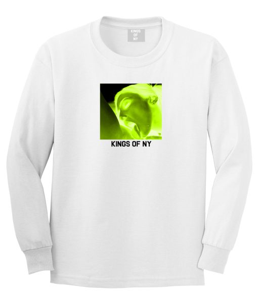 Taste Neon Green Yellow Mens Long Sleeve T-Shirt - Image 2