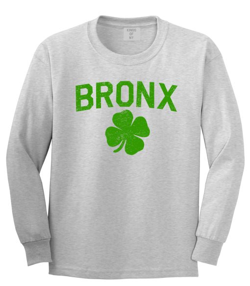 The Bronx Irish St Patricks Day Mens Long Sleeve T-Shirt - Image 3