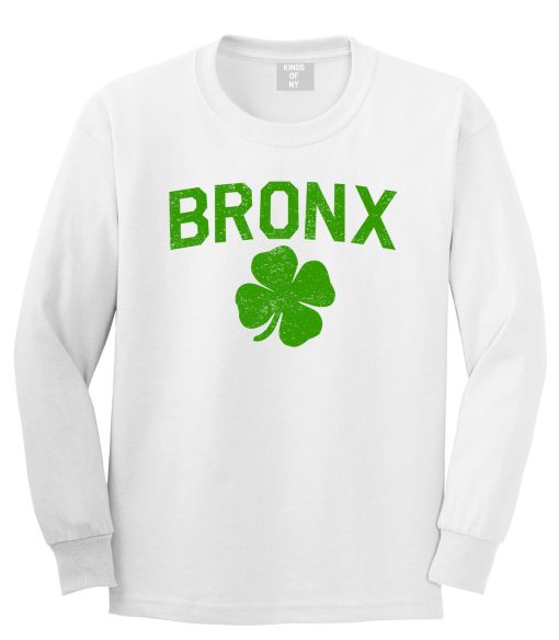 The Bronx Irish St Patricks Day Mens Long Sleeve T-Shirt - Image 2