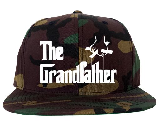 The Grandfather Funny New Grandpa Mens Snapback Hat - Image 5