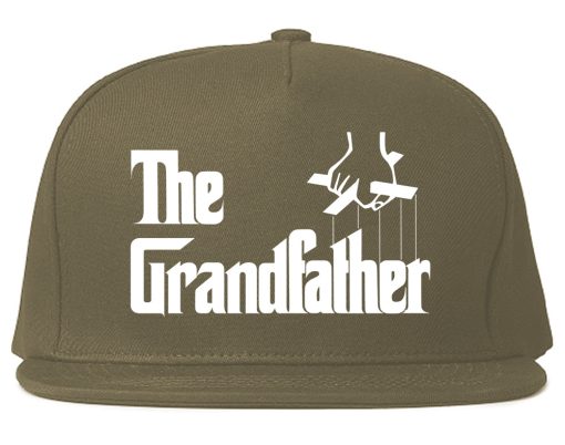 The Grandfather Funny New Grandpa Mens Snapback Hat - Image 3