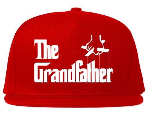 The Grandfather Funny New Grandpa Mens Snapback Hat - Image 4