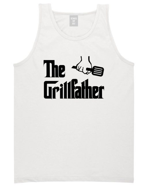 The Grillfather BBQ Dad Grill Mens Tank Top T-Shirt - Image 2