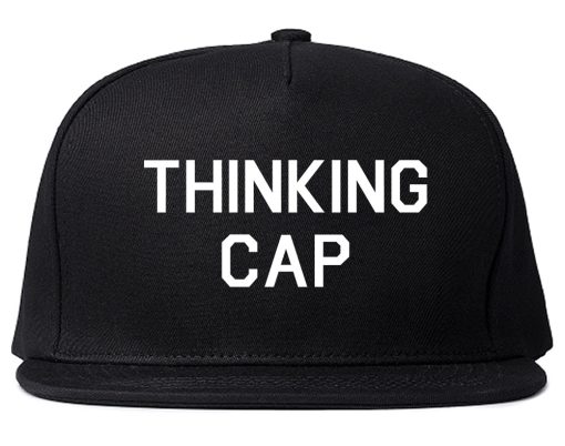 Thinking Cap Funny Nerd Mens Snapback Hat