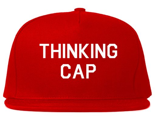 Thinking Cap Funny Nerd Mens Snapback Hat - Image 4