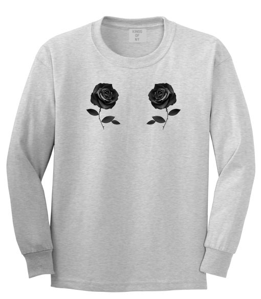 Two Roses Floral Long Sleeve T-Shirt - Image 3