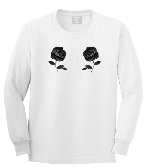 Two Roses Floral Long Sleeve T-Shirt - Image 2
