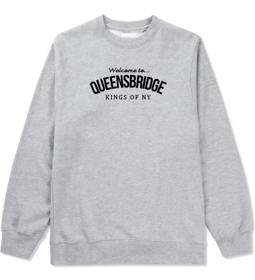 Welcome To Queensbridge Mens Crewneck Sweatshirt - Image 3