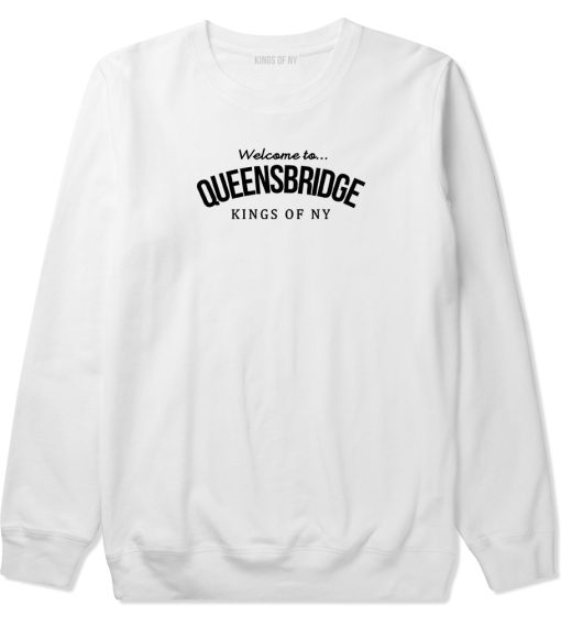 Welcome To Queensbridge Mens Crewneck Sweatshirt - Image 2