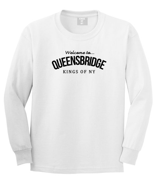 Welcome To Queensbridge Mens Long Sleeve T-Shirt - Image 2