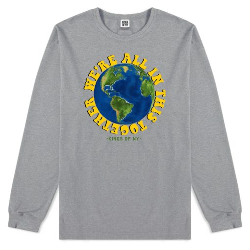 We're All In This Together Earth Mens Long Sleeve T-Shirt - Image 2