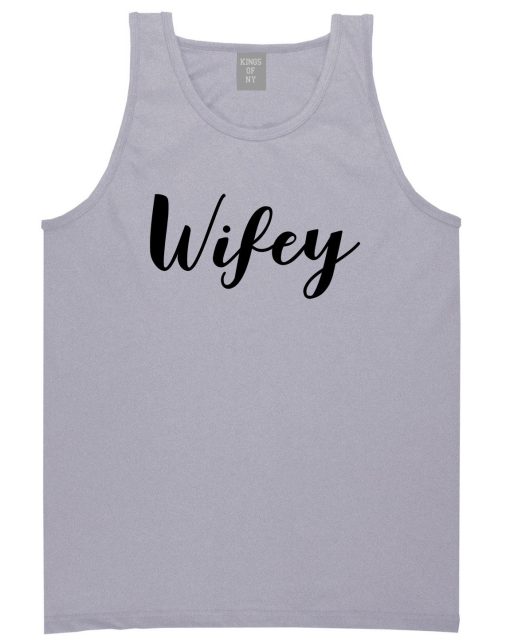 Wifey Script Mens Tank Top Shirt - Image 3