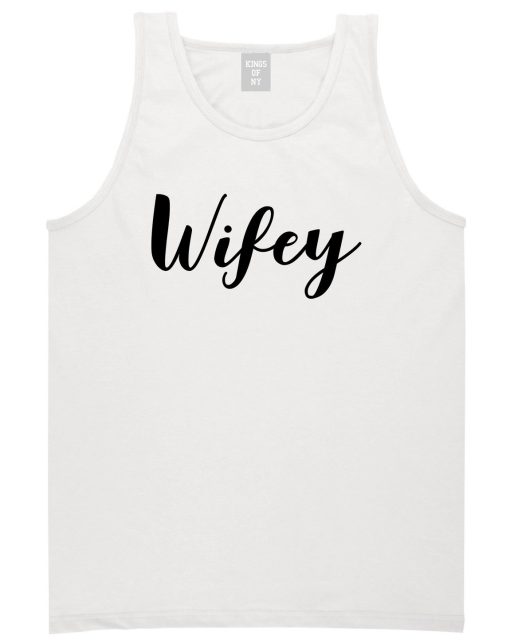 Wifey Script Mens Tank Top Shirt - Image 2