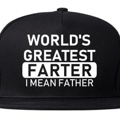Worlds Greatest Farter Father Dad Day Mens Snapback Hat