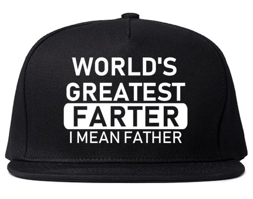 Worlds Greatest Farter Father Dad Day Mens Snapback Hat