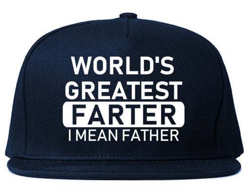 Worlds Greatest Farter Father Dad Day Mens Snapback Hat - Image 2