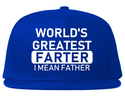 Worlds Greatest Farter Father Dad Day Mens Snapback Hat - Image 5