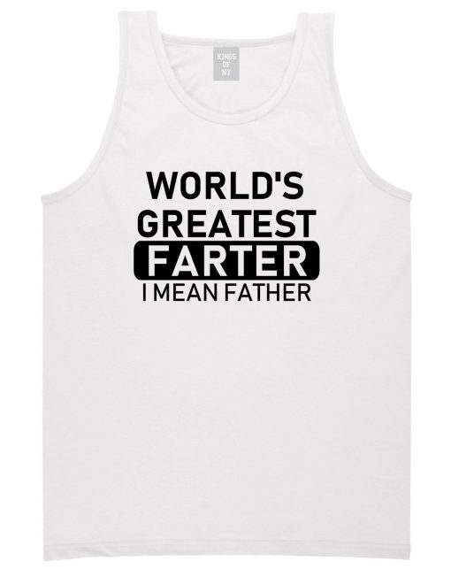 Worlds Greatest Farter Father Dad Day Mens Tank Top T-Shirt - Image 2