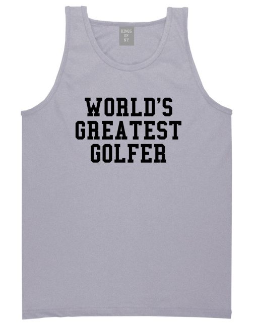 Worlds Greatest Golfer Funny Golf Mens Tank Top T-Shirt - Image 3