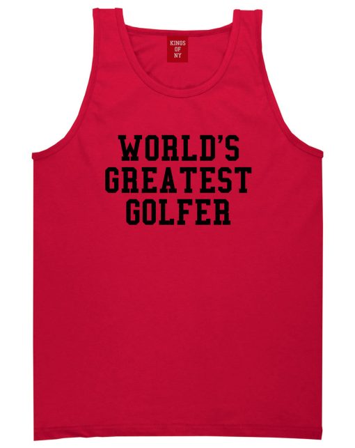 Worlds Greatest Golfer Funny Golf Mens Tank Top T-Shirt - Image 4