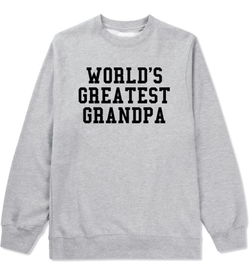 Worlds Greatest Grandpa Fathers Day Mens Crewneck Sweatshirt - Image 3