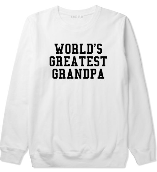 Worlds Greatest Grandpa Fathers Day Mens Crewneck Sweatshirt - Image 2